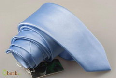 Классический галстук голубого цвета "Lider", 7 см