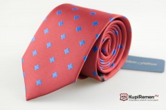 Мужской красно-синий галстук Roberto Fabbiani