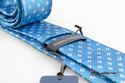 Голубой мужской галстук Roberto Fabbiani - kupiremen.ru